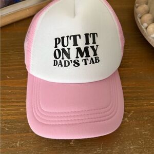 Pink and White Trucker Hat